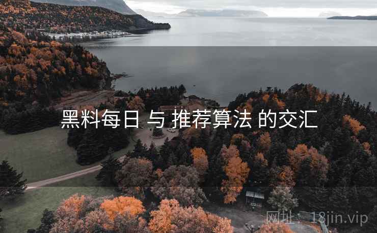 黑料每日 与 推荐算法 的交汇