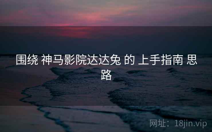 围绕 神马影院达达兔 的 上手指南 思路