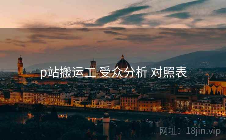 p站搬运工 受众分析 对照表